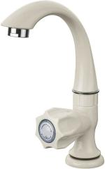 COSVIT PVC Plastic Swan Neck Pillar Tap for Wash Basin (Pack of 1) Pillar Tap Faucet (Deck Mount Installation Type)