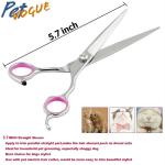 Petvogue Dog, Cat Nail Clipper, Nail Filer, Thinning Sheers, Straight Scissors, Grooming Comb, Scissor Case, Cleaning Cloth (Combo Of 7)