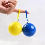 SHALIBHADRA ENTERPRISE Disposable Poncho Ball Rain Ponchos - Reusable Emergency Rain Cape Transparent Raincoat with Hood, Portable Hooked Rain Poncho for Outdoor Concert, Stadium, Camping(Pack Of 2)