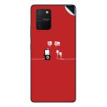 GADGETSWRAP Printed Vinyl Skin Sticker for Samsung Galaxy S10 Lite - Earphones Buds