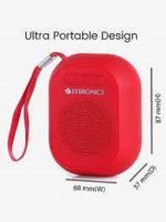 ZEBRONICS ZEB-SAGA 3 W Bluetooth Speaker (Red, 4.1 Channel)