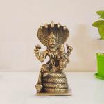 ARTVARKO Handmade Brass Lakshmi Narasimha Murti - (8.9 x 5.1 cm)