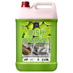 BLISS & BLUSH Dishwash Liquid 5 Liter Green Leaves No Residue, Grease Cleaner For All Utensils