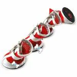 The DDS Store Dog Shoes for Hot Pavement Summer Breathable Mesh Boots Adjustable Non Slip Zipper Pet Dogs Booties White PU Paw Protector Comfort Protective Dog Boots (4# (LxW: 2.1 * 1.7