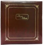 CSN - CUTE SHOPPING NETWORK Natraj Series Vinyl Leather Cover Photo Album with Extra Clear PVC Film & Memo Writing Space 200 Photos (Photo Size Supported: 4x6 Inches, Brown)