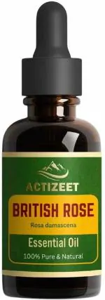 ACTIZEET British Rose Essential Oil Promotes Clear Skin, Healthy Hair (15 ml)