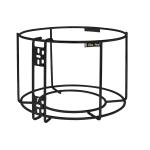 OSE Dustbin Holder | Bin Stand For Modular Kitchen | Garbage Bin Rack (Black (Metal))