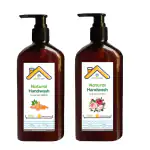 ahinsa care Natural Handwash Sandal Turmeric and Rose Aloe Vera 280ml