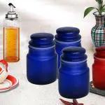Pure Source India Blue Glass Jars & Containers 110 Milliliters