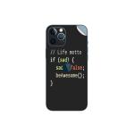GADGETSWRAP Printed Vinyl Skin Sticker for Apple iPhone 12 Pro - Life Motto