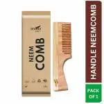 Imvelo Green Your Hygiene Neem Comb | Fine Wooden Comb | Scalp Friendly & Static Resistant Hair Comb | Hairfall & Dandruff Protection | Neem Comb for Hair Growth | Comb for Women & Men