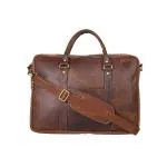 ARDAN Genuine Leather Laptop/Office Bag/Messenger for Men | Fits Upto 15.6 inch Laptop/MacBook | Oil pullup