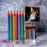 SHANAYA Fire candles sparkal candles Work Candles birthday candles and for all celebrations Birthday Anniversary Party Candle good quality candles(6 ps )