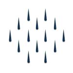 Comet Busters Blue Tilak Bindi (9mm) (BIN2022) Pack of 1