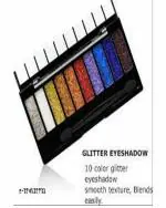 OSMB 10 Color Glitter Eyeshadow Palette | Glitter Eyeshadow Palette | Glitter Powder Eyeshadow Palette | Mm10 Color Glitter, Multicolor,Shimmery Finish