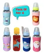 Manan Shopee Kids Feeding Bottle Cover (Pack Of 4)