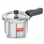 Prestige Svachh Aluminium Anti Bulge Gas and Induction Compatible Pressure Cooker, 3 L (Silver)