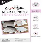 Crazy Sutra 25 Sheets A4 Self-Adhesive Sticker Super Glossy Paper for Inkjet Printer