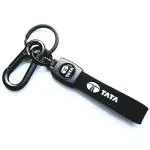 SAMVARDHAN Genuine Leather Car Keychain Compatible for All Cars keys Hook Key Chain For Man Women Keyring