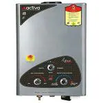 ACTIVA Instant (6 Ltr) LPG Gas Geyser (Aqua Gold) with Pure Copper Tank, Anti Rust Coating Geyser ISI Approved Saves Geyser from Corrosion by Water with 1 Year Warranty (Silver Metallic)