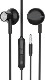 tunez Dhwani D20 in Ear Wired Earphone with Boom Bass, in Built mic,10mm Dynamic Drivers with Passive Noise Isolation and 3.5mm Jack(Black)
