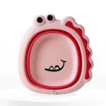 Bembika Silicone Pink Foldable Lightweight Portable Multipurpose Baby Wash Basin
