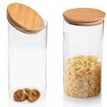 Pure Source India Clear Glass Jars & Containers 1400 Milliliters