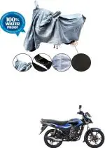RONISH Waterproof Two Wheeler Cover for Bajaj (Platina 110 H-Gear, Grey)