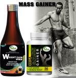 Inlazer Mega Weight Gain Capsule And Weight Gain Syrup Combo Pack For Xtra Protein Weight Gainers/Mass Gainers (200 ml, Unflavoured)