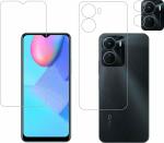 FRONT BACK SCREEN GUARD WITH CAMERA GLASS (Not Tempered Glass) combo For ViVO T2X 5G/Y56 5G