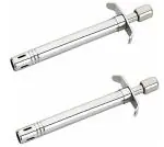 ONTC Combo Silver Stainless Steel 2 Heavy Kitchen Gas LIghters ( Pack of 2)