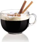 Cracker Clear Glass Heat Resistant Soup Bowl Coffee Mugs Cup With Handle For Beverages 450ml (1pc)