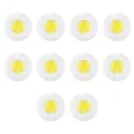 Fybros Yellow F Ring Led Spot Pop Lights For Home False Ceiling - 2 Watts, 10 Pc
