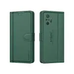 K KIVANO-SHIELD IT. LUXE Xiaomi Redmi Note 10 Pro/Xiaomi Redmi Note 10 Pro Max Artisanal Leather Wallet Case with Card Holder for Men Women, Magnetic Flip Folio Cover with Stand RFID Blocking Cell Phone Case