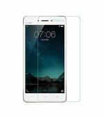 Vizio Vivo V3 Max Transparent Tempered Glass Scratch Resistant and Bubble Proof Screen Protector with Dry and Wet Wipe 15 X 8 X 1.3 cm