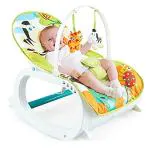 DOMENICO Multicolor Portable Rocker Chair with Vibration and Musical Mode 0-36 Months