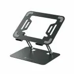 Portronics My Buddy K3 Pro Laptop Stand with Adjustable Height & Angle, Foldable Portable Design, Improved Air Flow, Carbon Steel Body for up to 15.6 Laptops and Tablets (Grey)