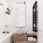 Elegant Arts And Frames Rectangle beveled Bathroom Mirror (Mirror size 48 inch x 18 inch )