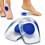 AK10ZONE Silicone Heel Cups Heel pad Insoles for Shoe Heel Ankle Comfirt Heel Shoe Insert Support