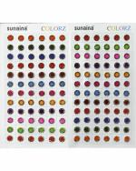 SUNAINA Round Shaped Stick On Forehead Bindi 6 mm