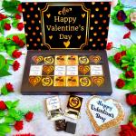 Expelite Valentine Day Chocolate And Roses Gift for Husband 18 pc Valentines Chocolate Gift Box Online Bars (18 Units)