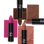 PERPAA Creamy Matte Lipstick Combo Set Of 4 Bright Long Stay Intense Color 3.5gm Each|Nude, Brown, Dark Pink, Dark Brown
