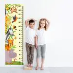 WENS Vinyl Animal's Hide & Seek Height Chart Wall Decal 150 cm x 46 cm (WHC2046)