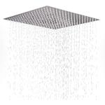 Plantex 304 Grade Stainless Steel Square Overhead Shower/Rain Shower Head For Bathroom - 16x16 Inches (Chrome Finish)