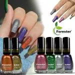 Forester New advance Color Rich Paint HD Shine Pastel Color Combo Set(pack of 6) multi colour (Pack of 6)