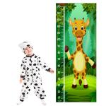 WENS Multicolor Vinyl Cute Cartoon Height Measurement Removable Wall Sticker 150 x 61 cm