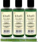 Khadi Herbal Tre Tree Shampoo, Herbal Shampoo, Khadi Shampoo, Damage Repair, Anti-hair Fall Shampoo For men and Women 630ml (Pack of 3)
