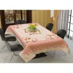 Homecrown Cotton Blend 6 Seater Dining Table Cover Floral Net Fabric Rectangular Table Cloth Cover For 6-8 Seater Table (Multi Color, 60X90 Inches, Pack Of 1)