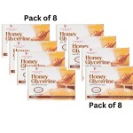 suger and smile honey glycerin soap pack of 8(800g)