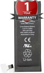 Mobcrown Original 4s Battery for Apple iPhone 4S A1431, A1387, A1387 battrey with 1 Year Warranty *** (Original Battery 0297)